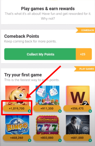 Games you can play in Rewarded Play