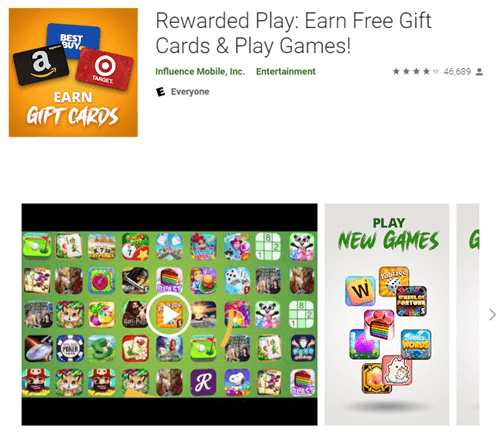 The Rewarded Play app