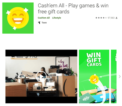 The Cash’em All app