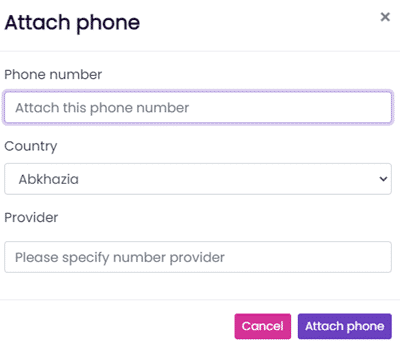 Adding your phone number on Cash4minutes