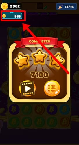 Bling points earned from Bitcoin Blast