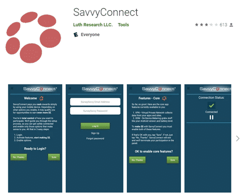 SavvyConnect mobile app