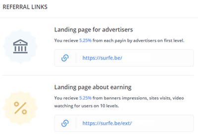 Surfe.be referral program