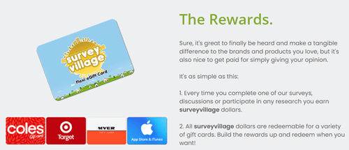 Surveyvillage rewards