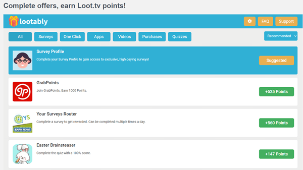 Loot.tv paid offers