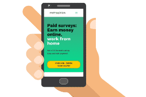 MetroOpinion website on a phone