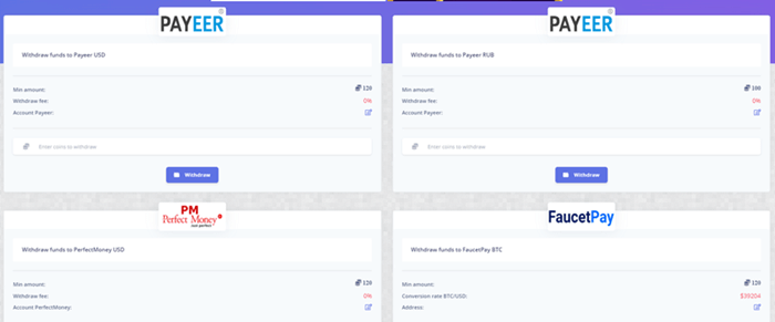 ArgonClick payment methods