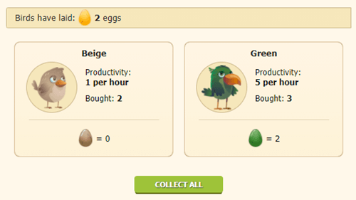 Farming eggs on Golden Farm