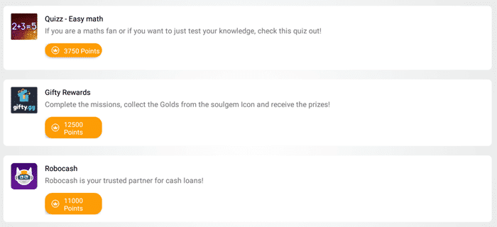 Paid offers on BFast BFree
