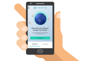 Tartle website on a phone