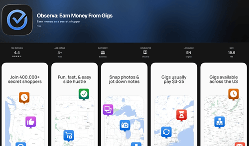 Observa app for iOS and Android