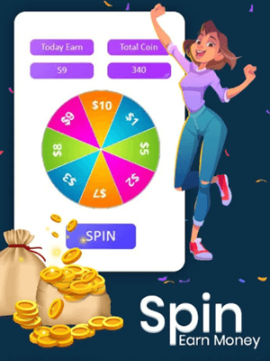 Spin the wheel game on Vidcash