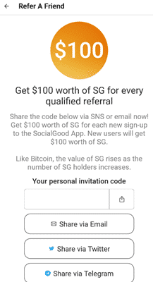 SocialGood referral program