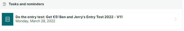 The Testbirds entry test