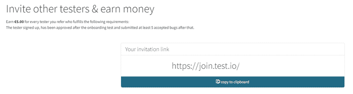 Test IO referral program