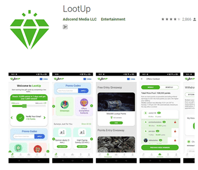 Lootup app for Android