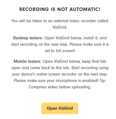 Installing VidGrid to record your screen