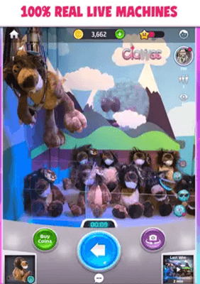 Playing a claw machine on Clawee