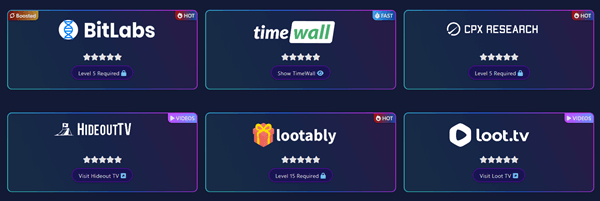 Offerwalls on Final Auto Claim