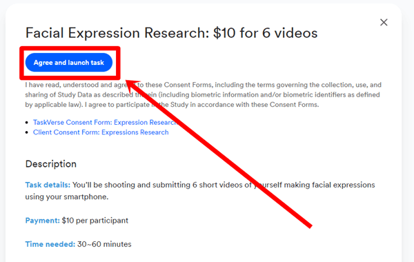 How to accept tasks on TaskVerse