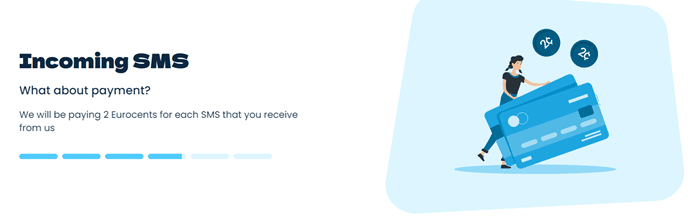 Selling incoming SMS on Cash4SMS