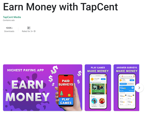 The TapCent app