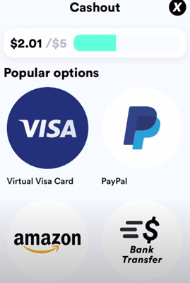 Survey Pop cashout methods