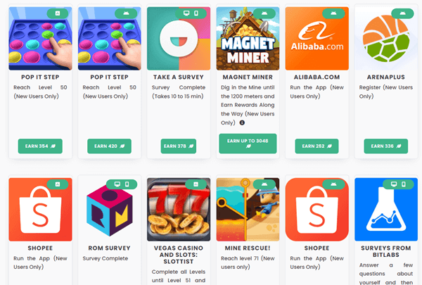 Paid offers on Mintalise