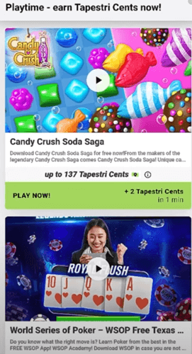playing games on tapestri