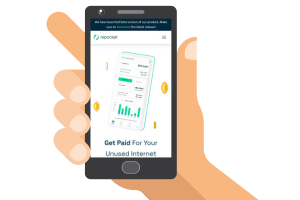 Repocket on a mobile phone