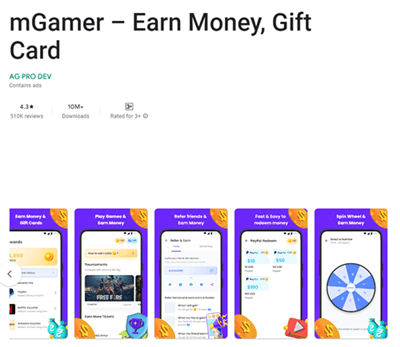 mGamer app for Android