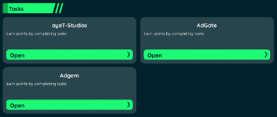 WePointz tasks
