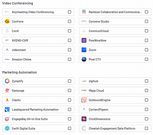 Software to review in a G2 category