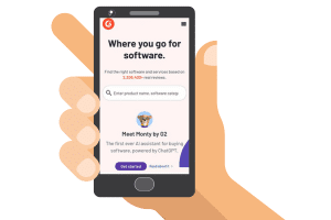 G2 website on mobile