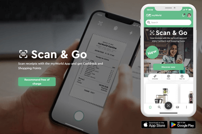 Scanning receipts with myWorld