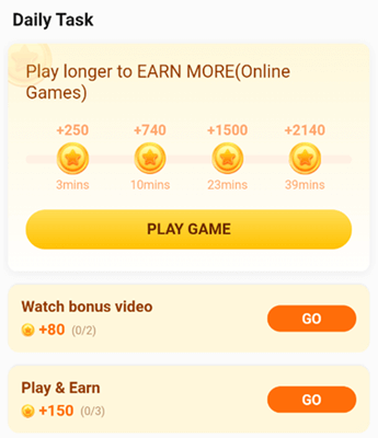 JOYit tasks in the Mission Center