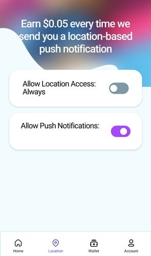 SurveyParty location-based notifications