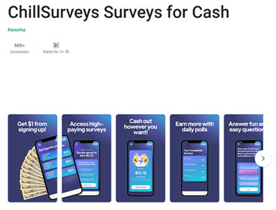 ChillSurveys app for Android