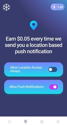 ChillSurveys location-based notifications