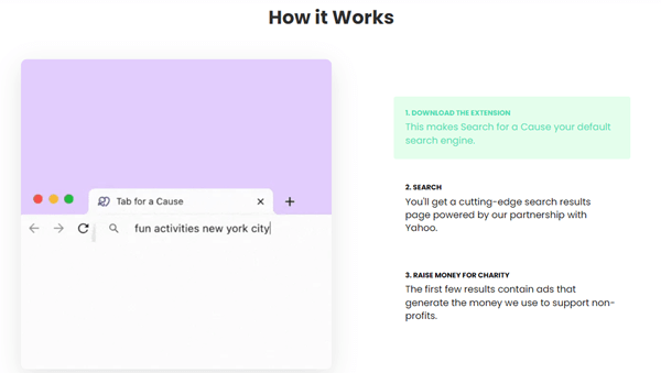 How Search for a Cause works