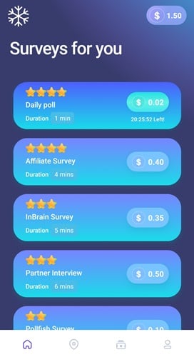 Paid surveys in ChillSurveys