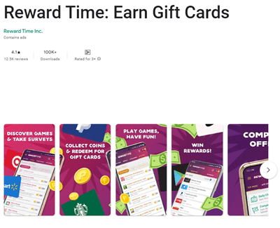 The Reward Time app