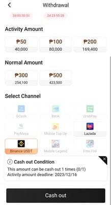 Tap Coin payout methods