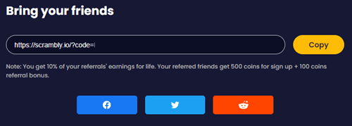 Scrambly referral program