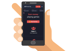 Rewardy.io on a phone