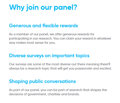 Research studies in the Opinium member dashboard