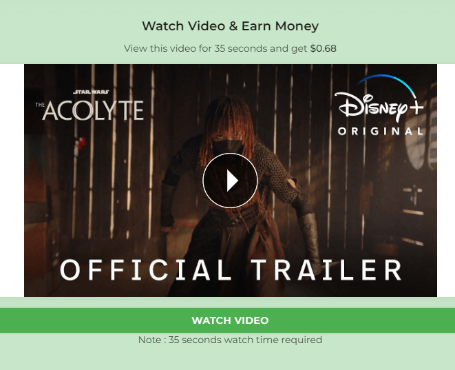 Watching trailers on DollarTub