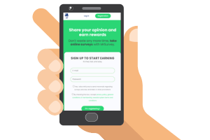 MrSurvey.com on a mobile browser