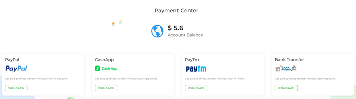 DollarTub payout options