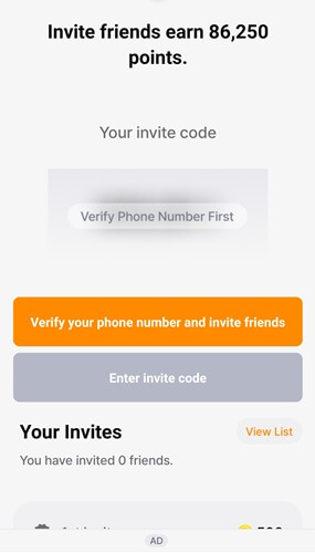 Referral program of Moneywalk